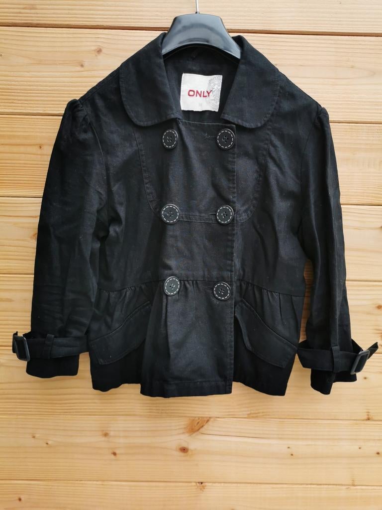 ONLY linnen blazer mt. 38, Maat 38/40 (M), Only, Verzenden, Zwart