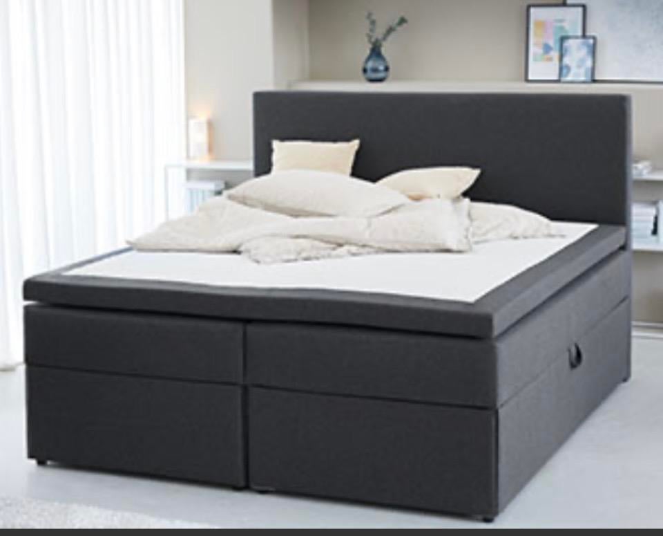 Jysk Boxspring met opbergruimte - Zo goed als nieuw, Tweepersoons, Ophalen of Verzenden, Zo goed als nieuw, 180 cm