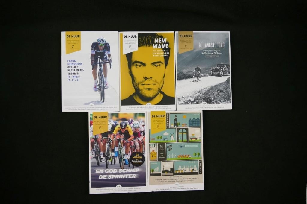 5x De Muur Wielertijdschrift (2015-2018), Verzenden, Zo goed als nieuw, Lopen en Fietsen