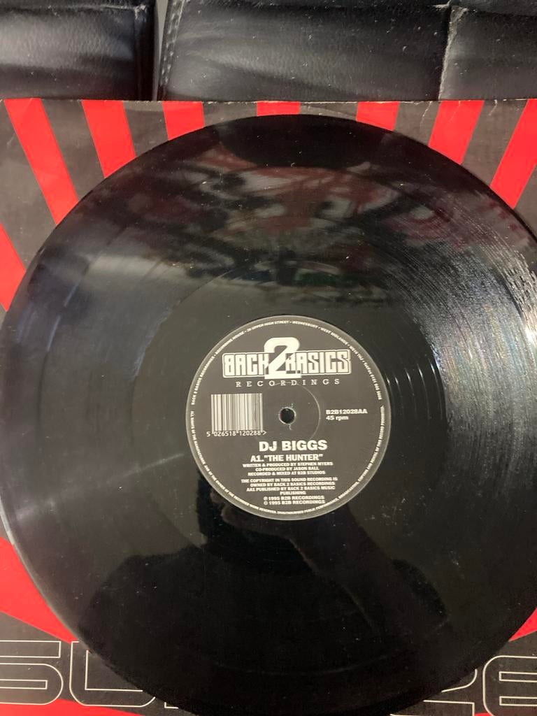 DJ Biggs - The Hunter (1995) Vinyl 12 inch, Cd's en Dvd's, Vinyl | Dance en House, Ophalen of Verzenden, Gebruikt, 12 inch, Drum and bass