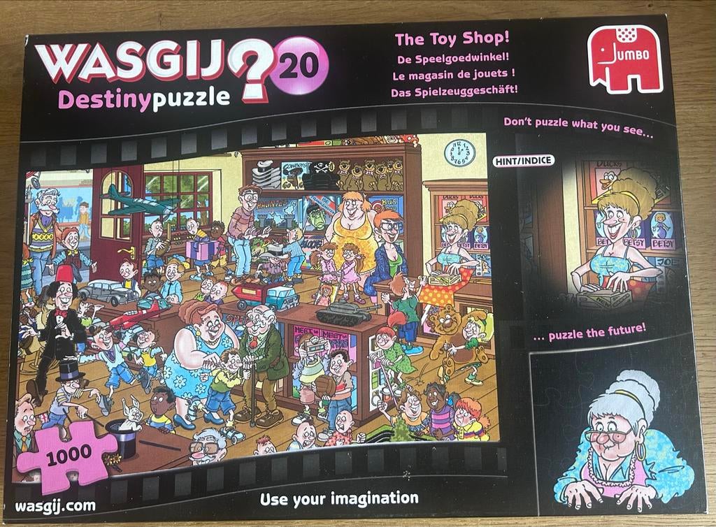 Wasgij Destiny 20: The Toy Shop! 1000 stukjes puzzel, Ophalen of Verzenden, 500 t/m 1500 stukjes