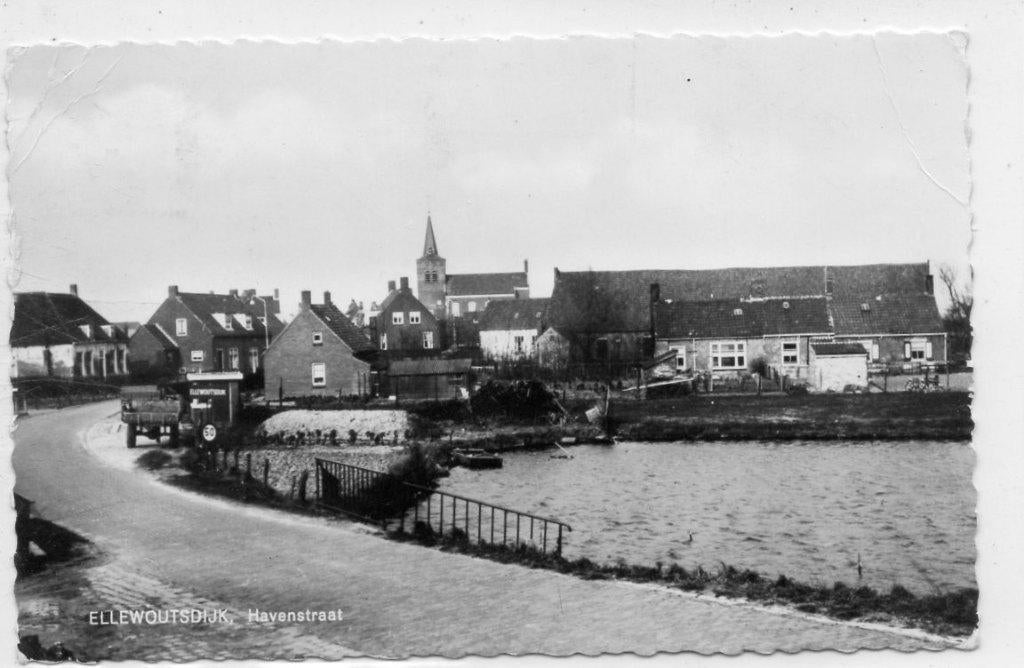 Ellewoutsdijk  Havenstraat, Ophalen of Verzenden, 1940 tot 1960, Gelopen, Zeeland