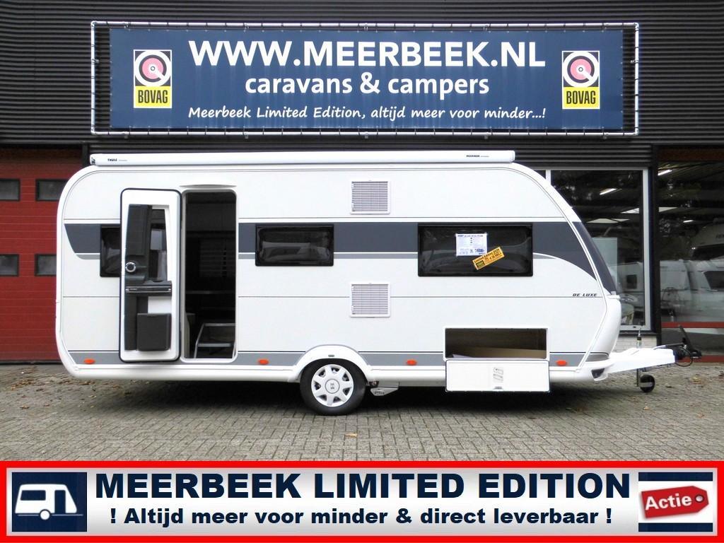 Hobby De Luxe 495 UL 4289,= KORTING +AIRCO +THULE +MOVER !, Schokbreker, Rondzit, Hobby, 5 tot 6 meter