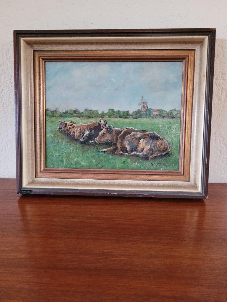 koeienschilderij, Ophalen