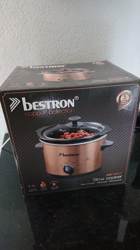 Bestron ASC150CO slowcooker, Witgoed en Apparatuur, Slowcookers, Ophalen, Nieuw