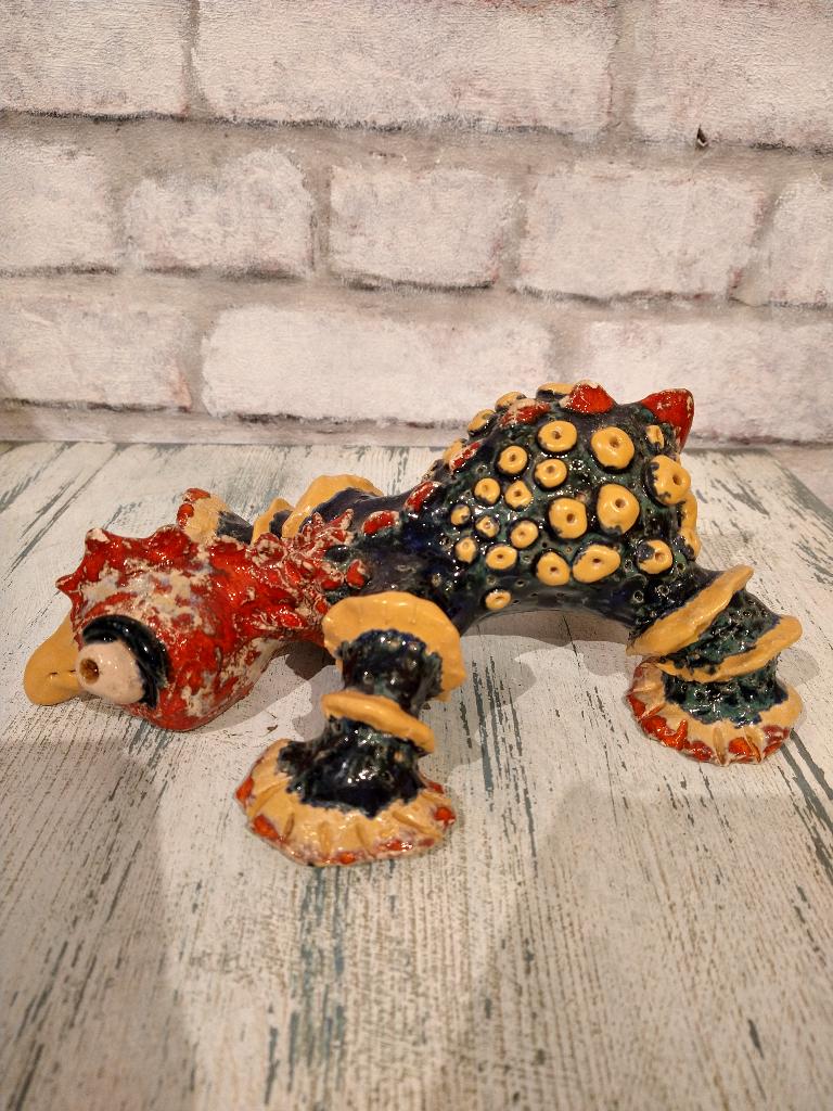 Keramische kip/draak, Antiek en Kunst, Kunst | Overige Kunst, Ophalen of Verzenden