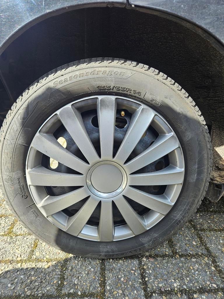 3 Season Dragon banden 155/65R14, Ophalen, Gebruikt, Citroën