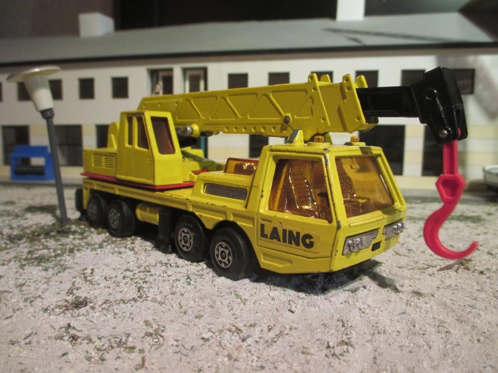 Hercules Mobile Crane LAING - Matchbox SuperKings K-12 izgst, Ophalen of Verzenden, Gebruikt, Bus of Vrachtwagen