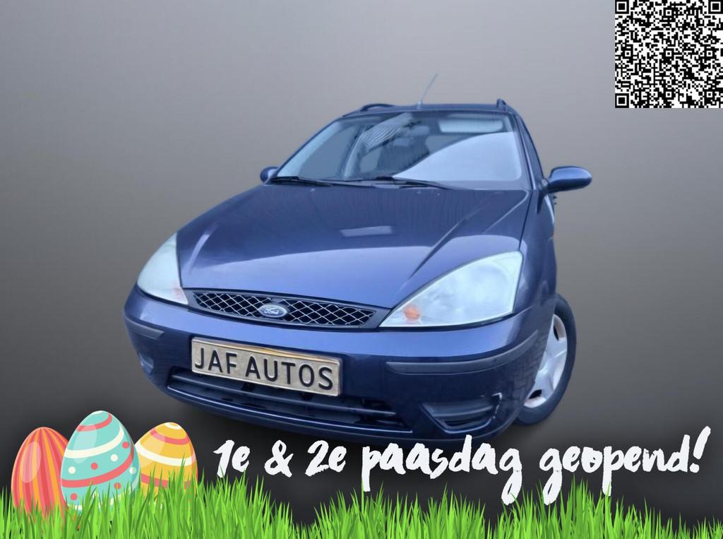 Ford Focus Wagon 1.6 Airco trekhaak nieuwe apk!, 1596 cc, Gebruikt, 4 cilinders, Blauw