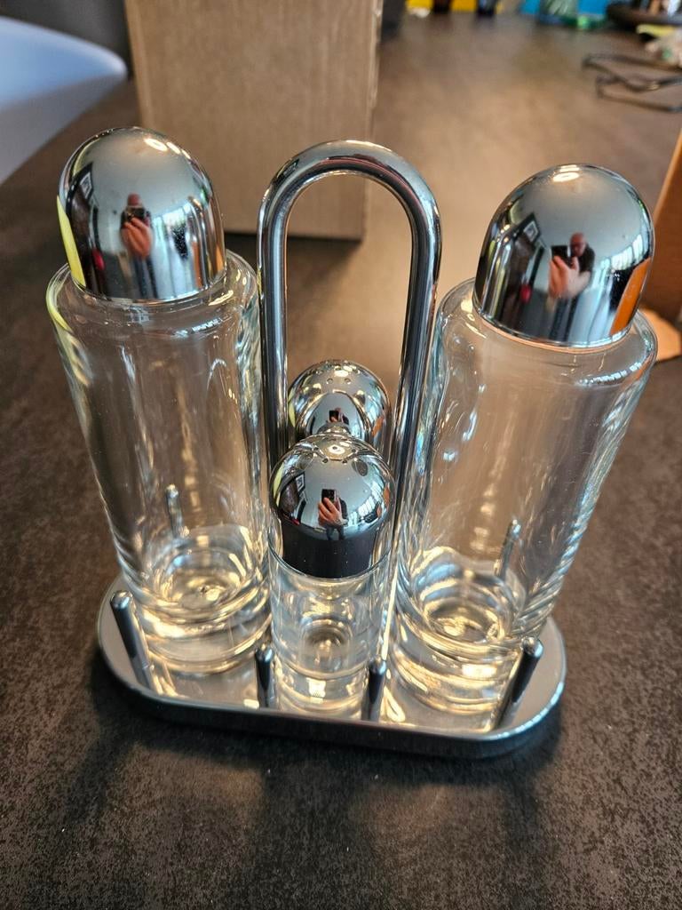 Alessi Menage Set 5070 van Ettore Sottsass, Ophalen of Verzenden, Zo goed als nieuw