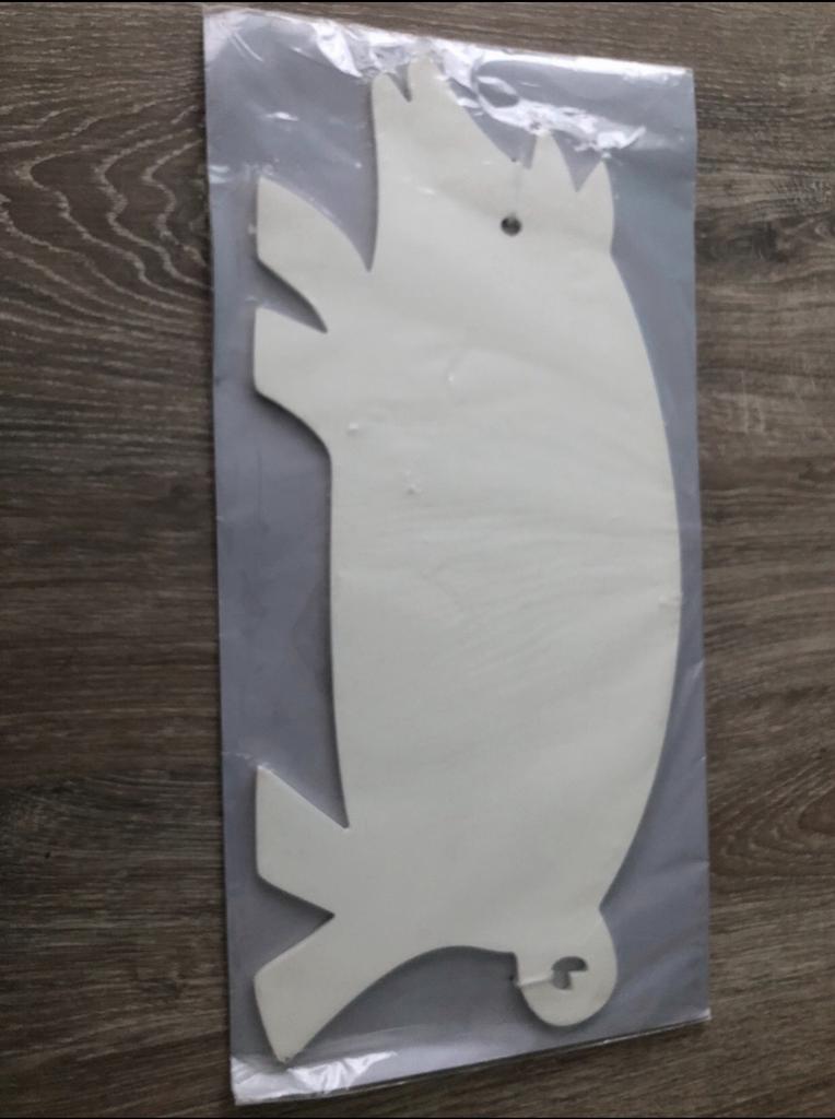 Knutselen & vakantie / hout varken / muurdecoratie, Hobby en Vrije tijd, Schilderen, Ophalen of Verzenden, Zo goed als nieuw, Ezel