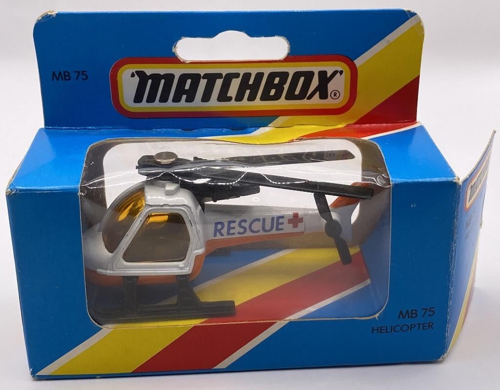 Matchbox 75G-7 Helicopter RESCUE, Ophalen of Verzenden, Zo goed als nieuw, Overige typen