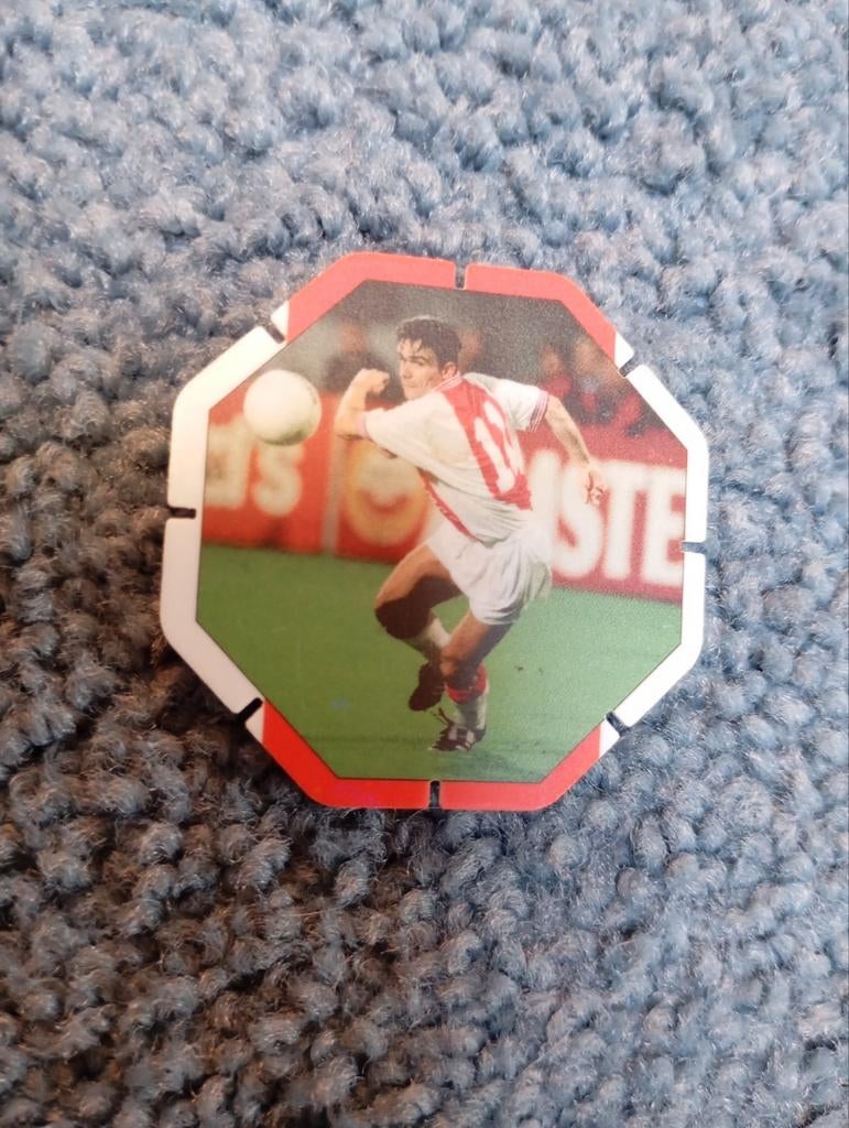 Vintage Ajax Marc Overmars Voetbal, Verzenden, Zo goed als nieuw, Ajax