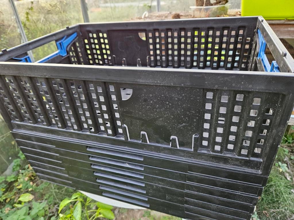 Handige vouwbare kratten voor opslag en transport, Ophalen, Gebruikt, Opvouwbaar, Minder dan 35 cm