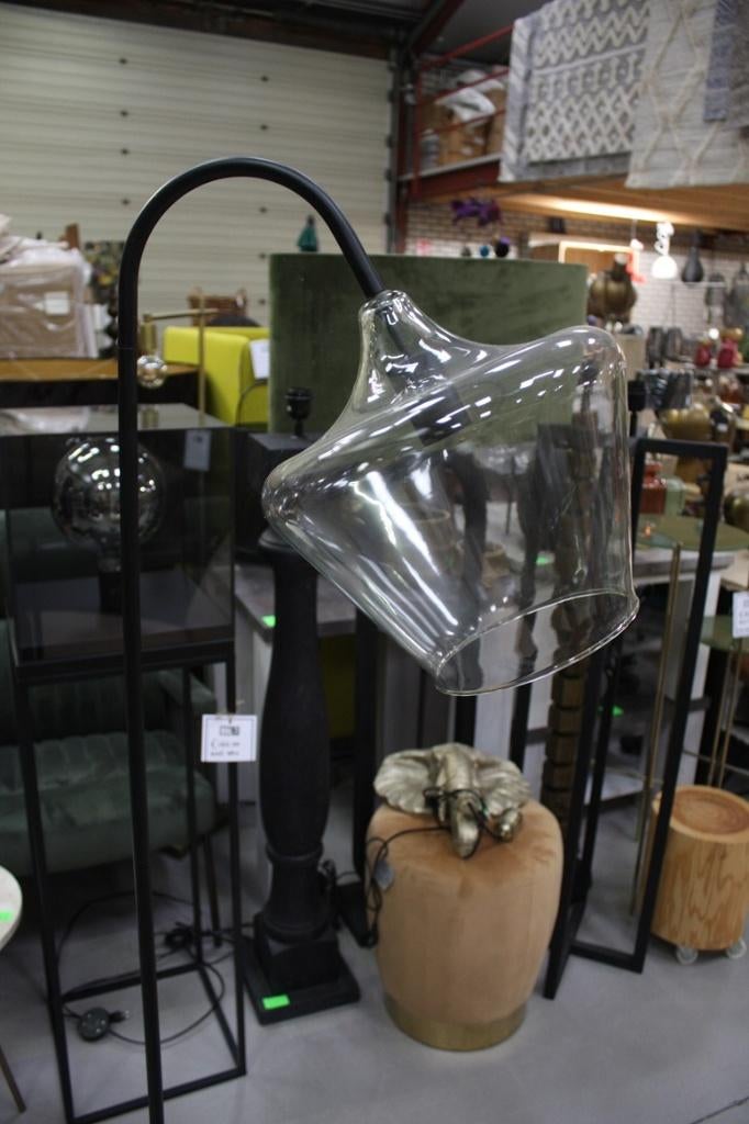 Sfeervolle vloerlamp Light & Living metaal & glas, Ophalen, Zo goed als nieuw, Glas, 150 tot 200 cm