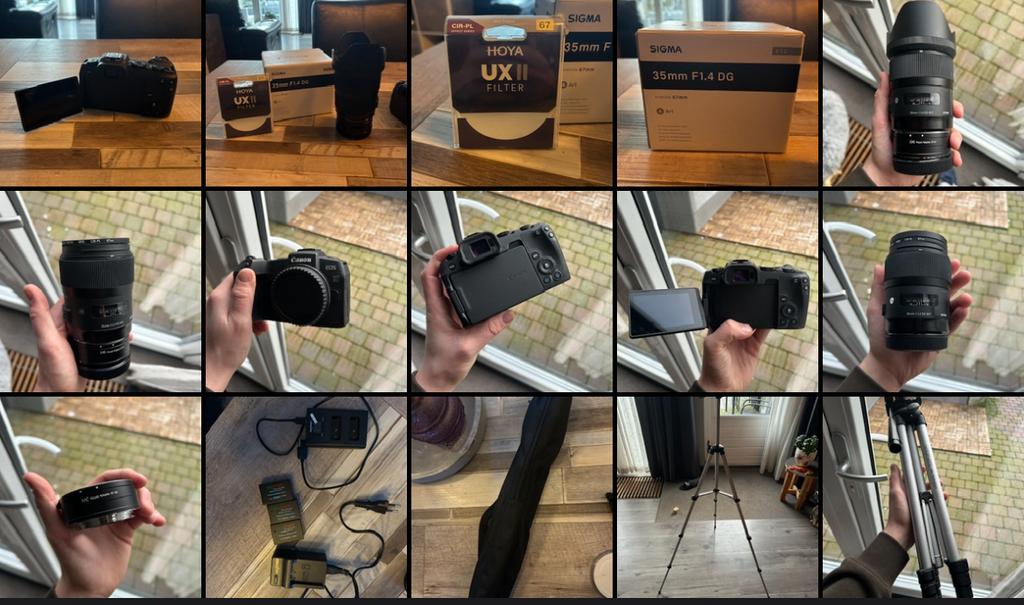 Canon RP + Sigma 35mm 1.4 art + accessoires, Audio, Tv en Foto, Fotocamera's Digitaal, Ophalen, Zo goed als nieuw, Canon, Geen optische zoom