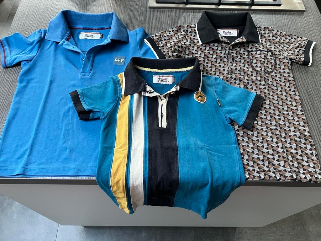 3 poloshirts van 4funkyflavours - jongen - maat 122/128, Ophalen of Verzenden, Gebruikt, Overige maten