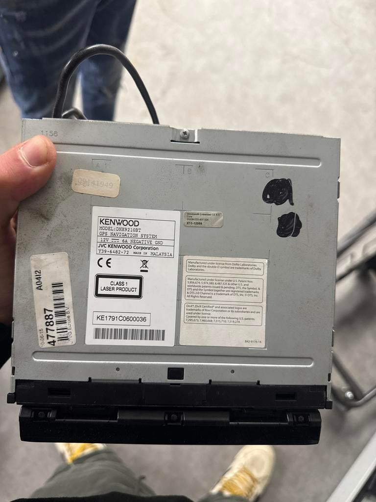 Kenwood DNX9210BT Navigatiesysteem met Bluetooth, Auto diversen, Ophalen, Gebruikt