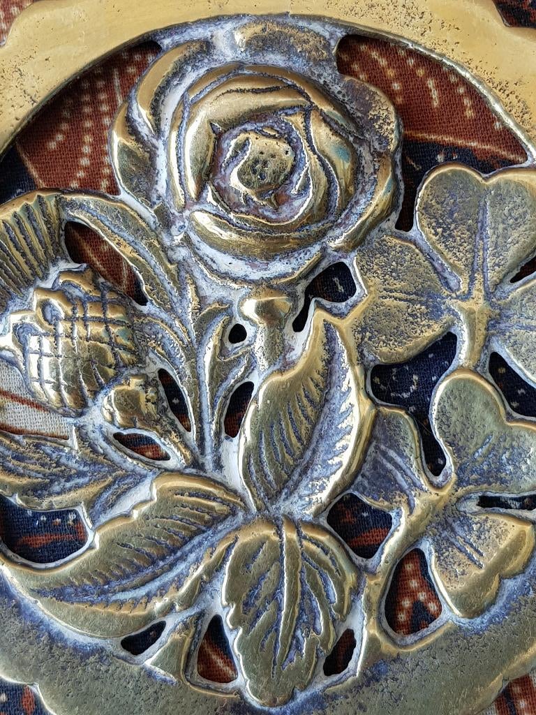 Antiek Engels kleppermannetje met Schotse roos en distel., Antiek en Kunst, Ophalen of Verzenden, Koper