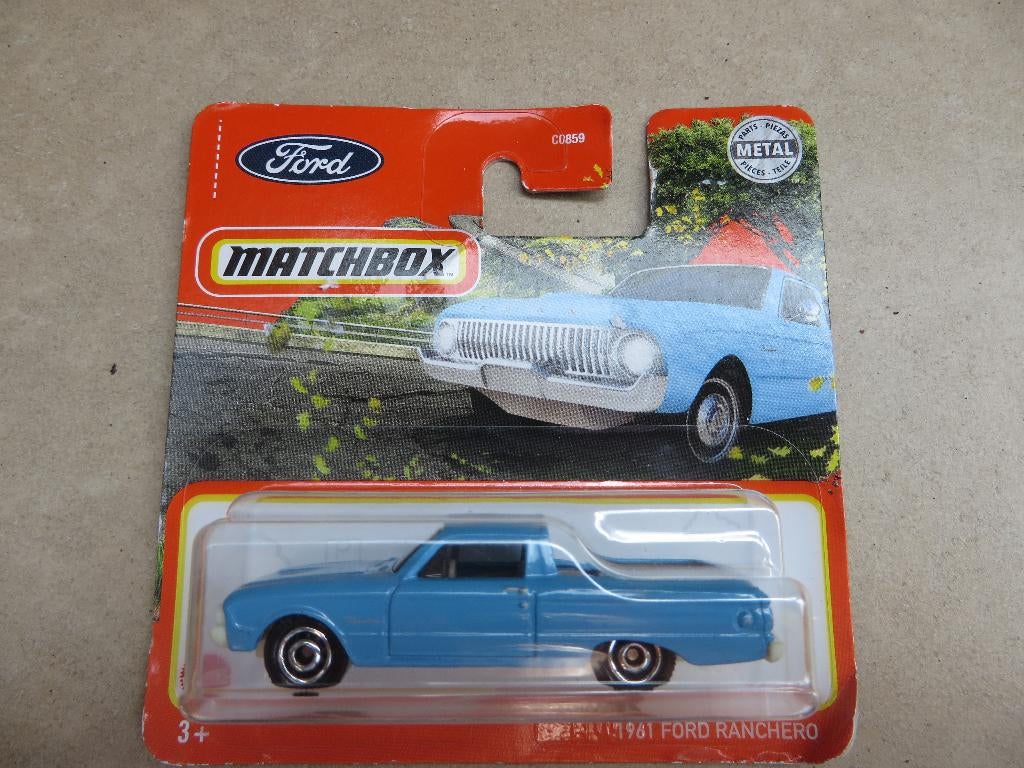 Matchbox Ford Ranchero BLAUW, Ophalen of Verzenden, Nieuw, Auto