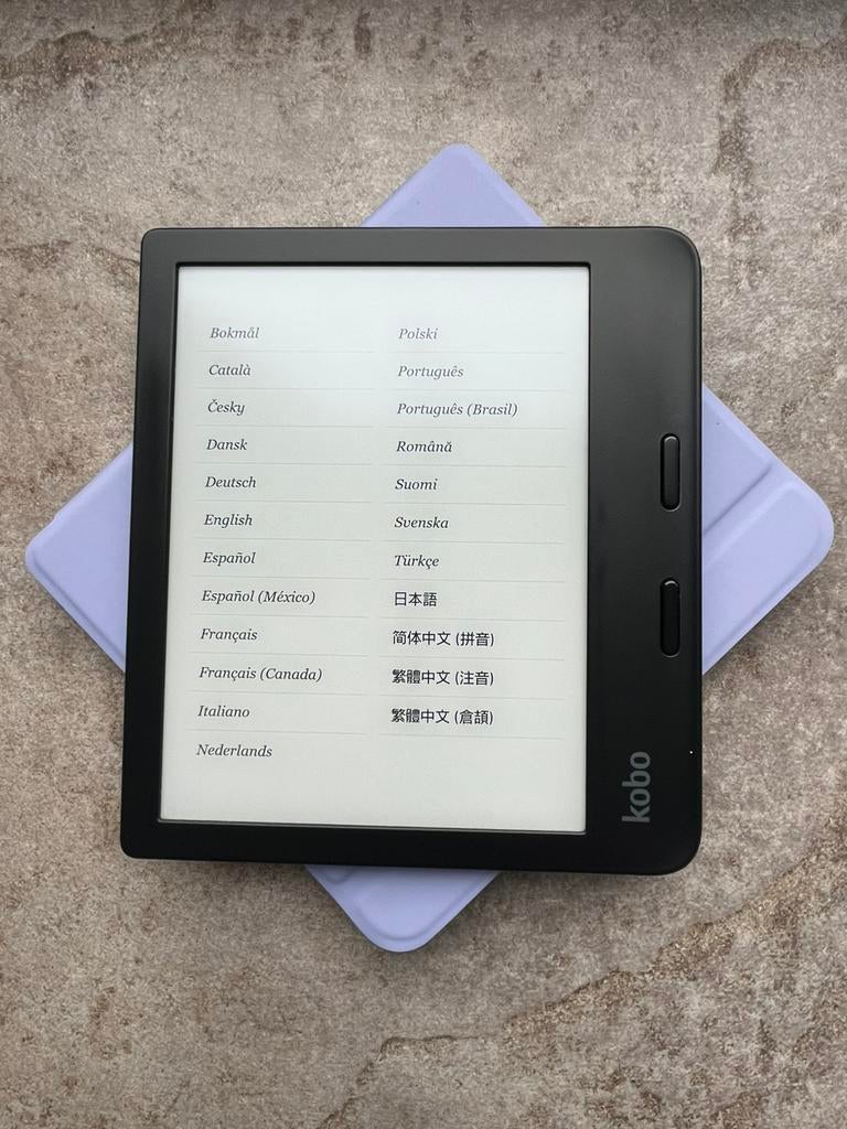 Kobo Libra 2 e-Reader + Cover, Computers en Software, E-readers, Bluetooth, Ophalen of Verzenden, Zo goed als nieuw, 7 inch