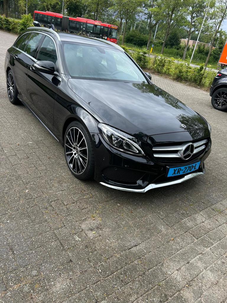 Mercedes-Benz C-Klasse C180 d 116pk 7G-TRONIC 2019 Zwart, Automaat, 4 cilinders, Leder en Stof, Zwart