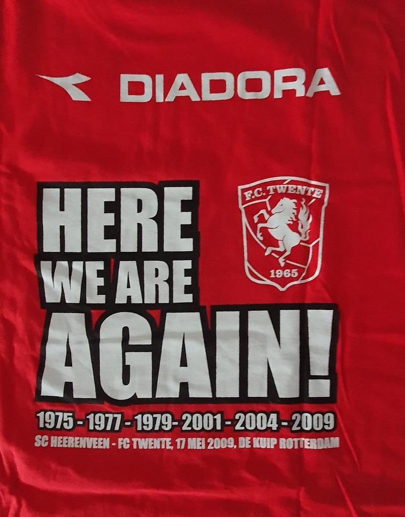 FC Twente Bekerfinale 2009 shirt Diadora XL, Ophalen of Verzenden, Zo goed als nieuw, F.C. Twente, Shirt