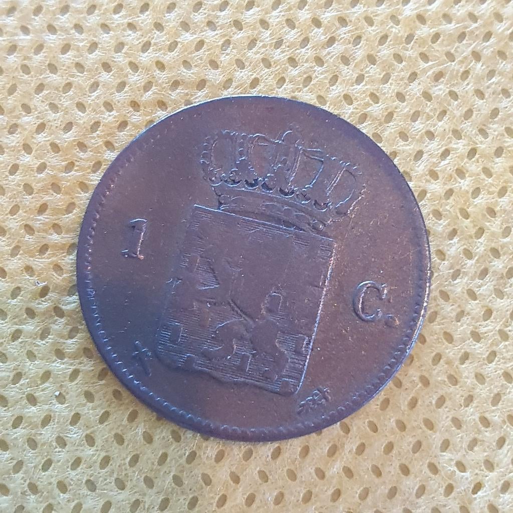 Nederlandse 1 cent munt uit 1864, Postzegels en Munten, Ophalen of Verzenden