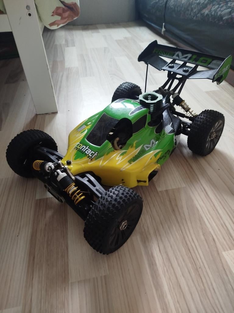 Ishima Rave M1.0S 1:8 Nitro RC auto, Ophalen of Verzenden, Gebruikt, Nitro, Auto offroad