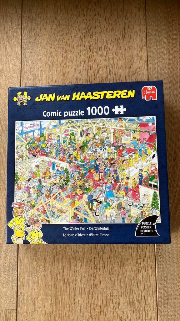 Jan van Haasteren puzzel, De Winterfair, Ophalen, 500 t/m 1500 stukjes, Zo goed als nieuw, Legpuzzel