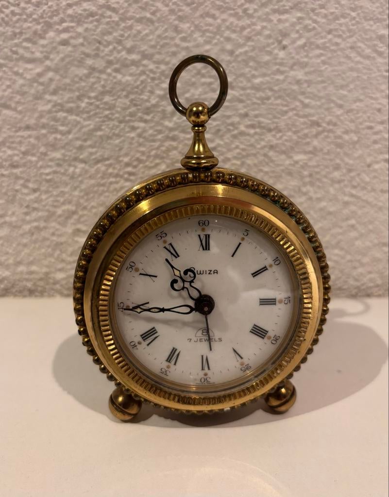 Antieke Swiza Reiswekker - Zwitserse Kwaliteit, Ophalen of Verzenden