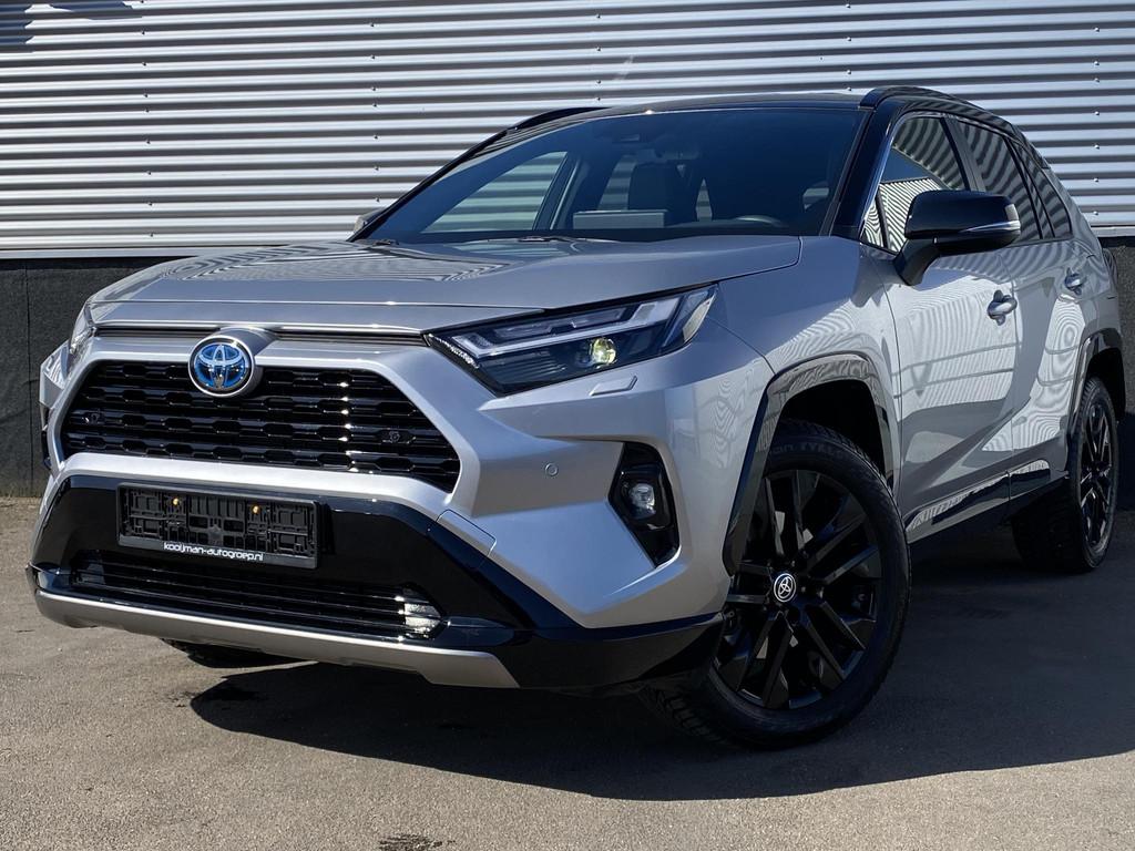 Toyota RAV4 2.5 Hybrid AWD Bi-tone edition Stoelverwarming,, Automaat, Stof, Gebruikt, Euro 6
