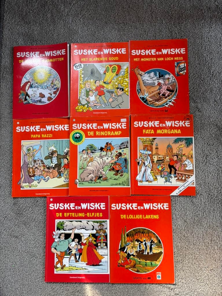 8x Suske & Wiske stripboek COLLECTORS ITEMS, Meerdere stripboeken, Ophalen of Verzenden, Zo goed als nieuw
