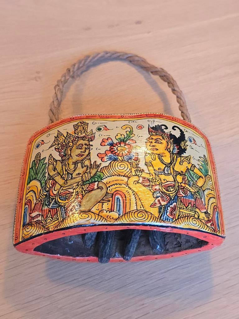 Prachtige vintage antieke handbeschilderde Koebel €39, Ophalen of Verzenden