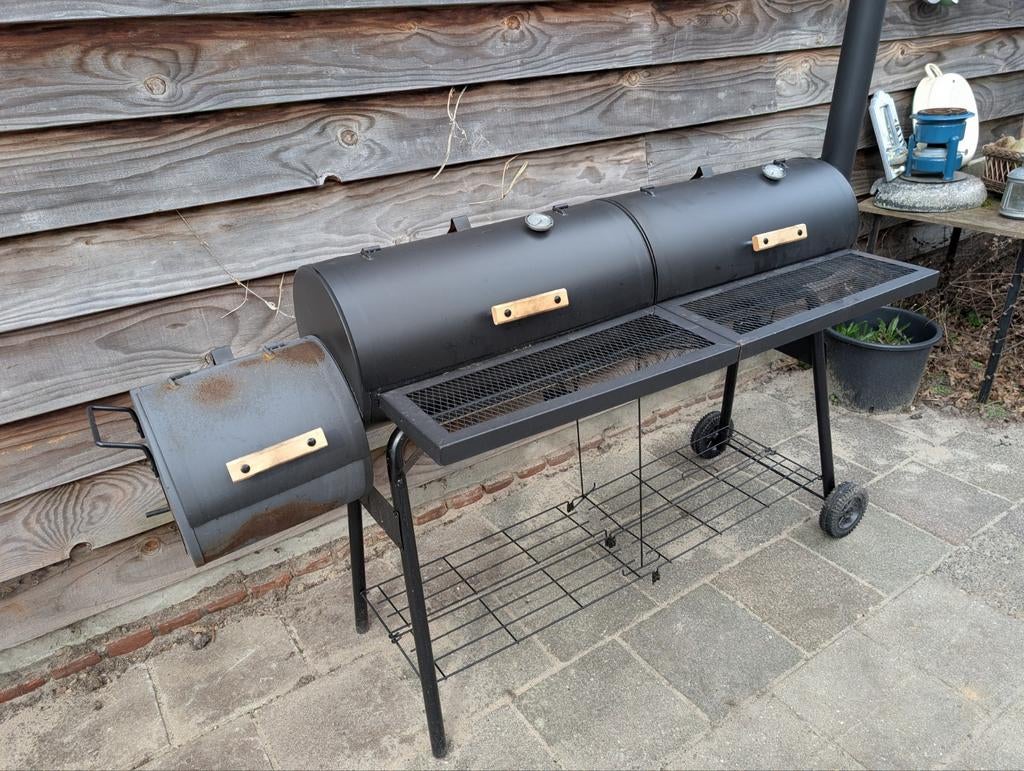 Offset Smoker BBQ XXL - Zo goed als nieuw, Ophalen, Zo goed als nieuw