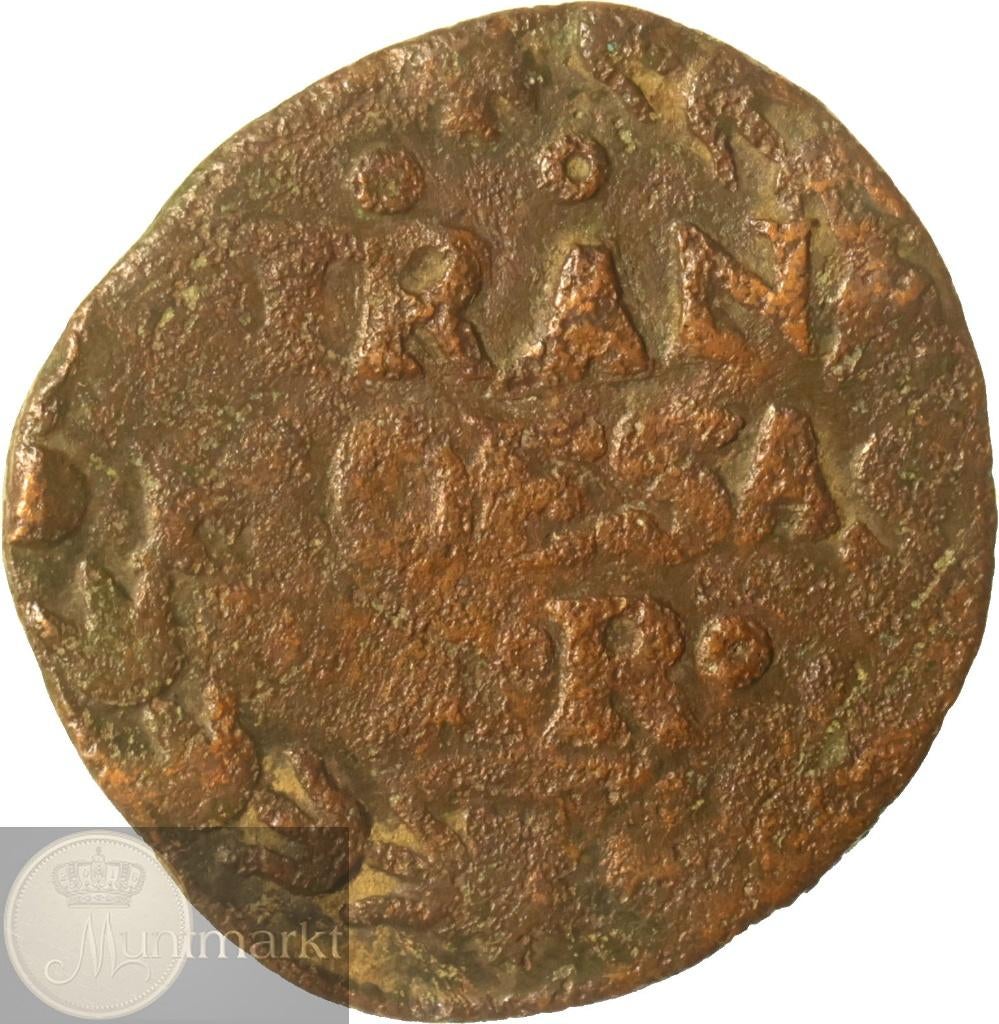 Reckheim - Duit z.j. (ca. 1630) - Ernst van Aspremont-Lynden, Ophalen of Verzenden, Vóór koninkrijk, Overige waardes, Losse munt