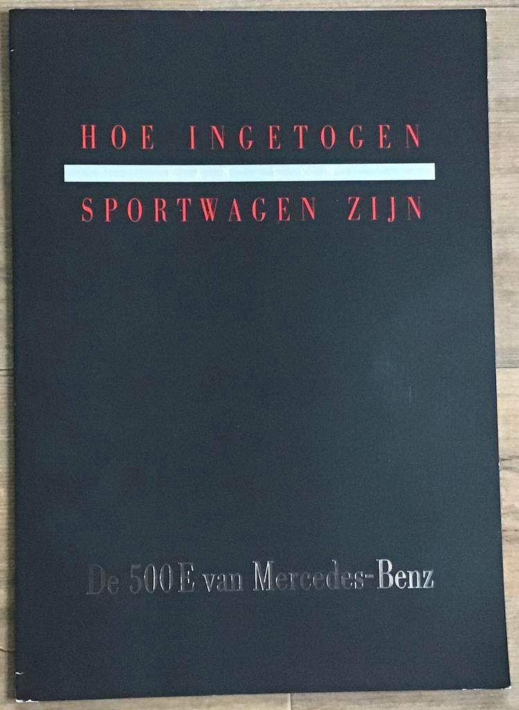 Mercedes 500E folder, Mercedes folder, 500 E, Ophalen of Verzenden, Zo goed als nieuw, Mercedes