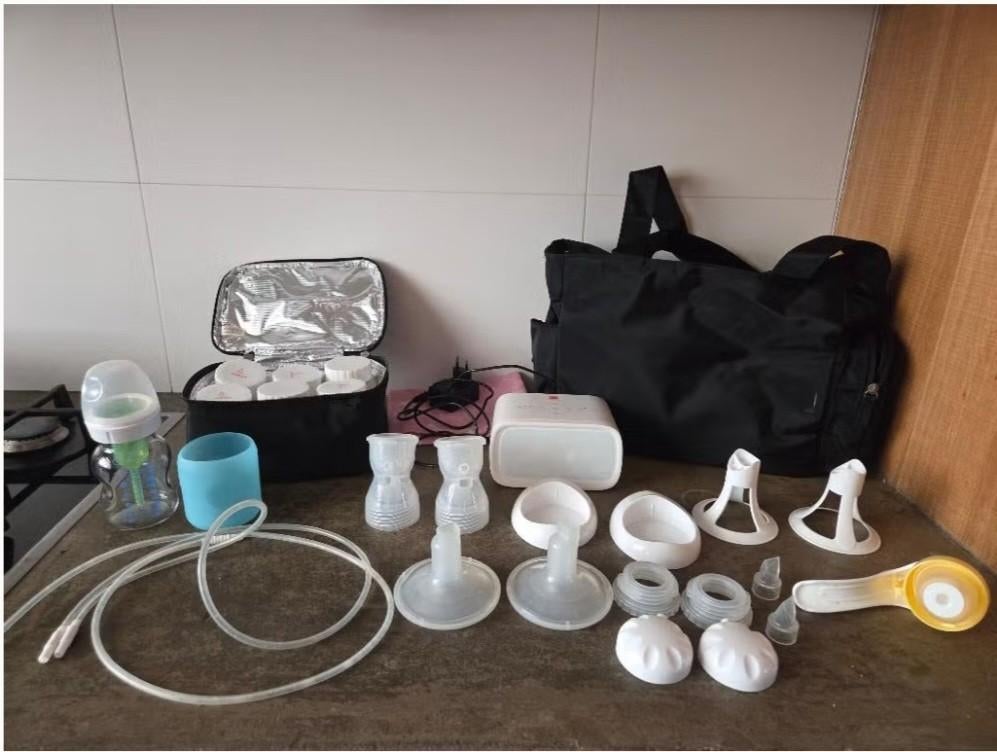 Horigen Dubbelzijdige Borstkolf + accessoires, Kinderen en Baby's, Babyvoeding en Toebehoren, Zo goed als nieuw, Borstkolf, Ophalen of Verzenden