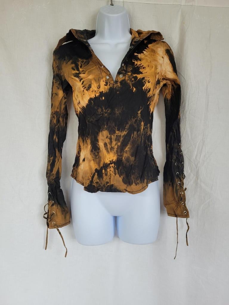 Super stoer damesshirt mt S merk Bikbok, ., Zwart, Ophalen of Verzenden, Zo goed als nieuw