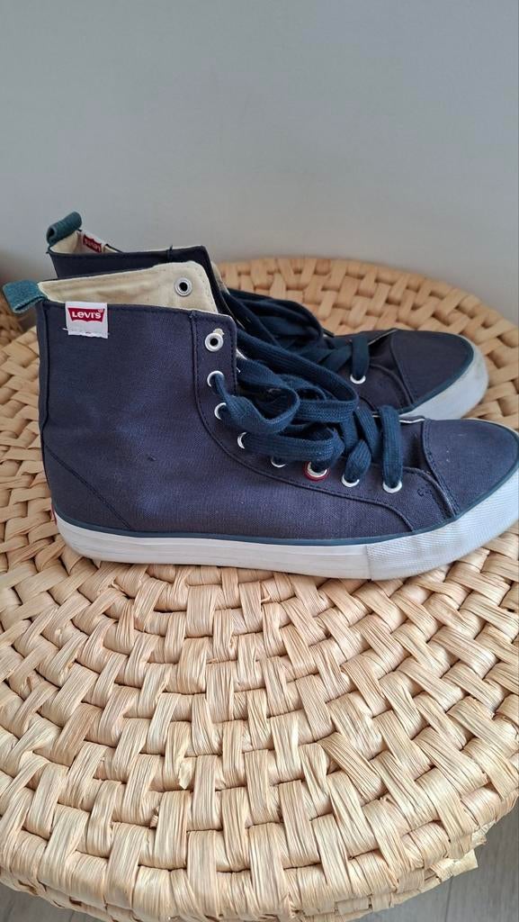 Levi's hoge sneakers, donkerblauw, Ophalen of Verzenden, Zo goed als nieuw