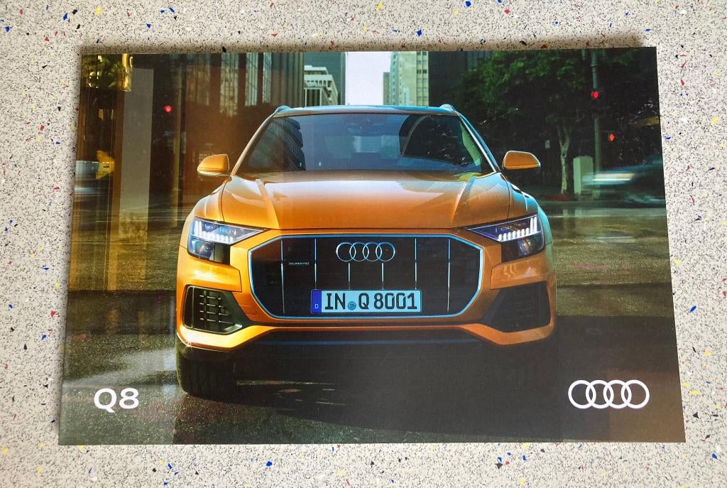 Brochure / Folder Audi Q8 - 2018, Verzenden, Zo goed als nieuw, Audi