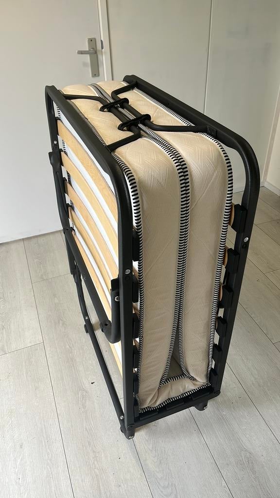 Vouwbed eenpersoons, Ophalen, 90 cm, Eenpersoons, 190 cm of minder