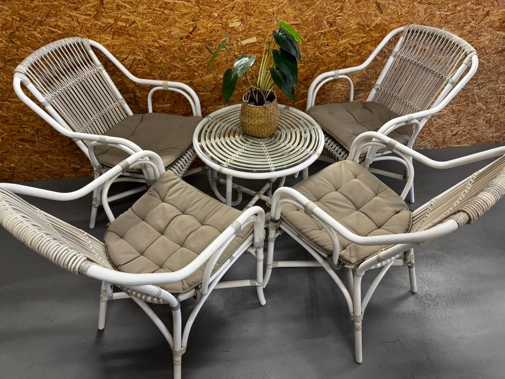 Prachtige 5-delige 4 Seasons Outdoor Loire Tuinset - ReK4, Ophalen, 4seasons, Aluminium, Zo goed als nieuw