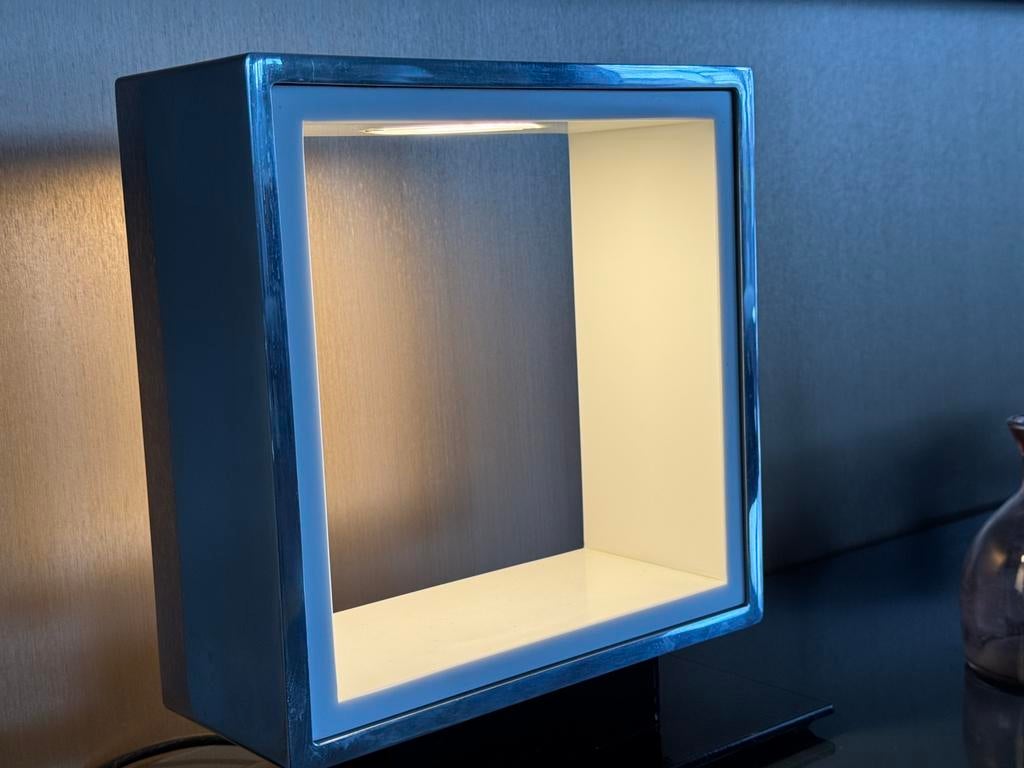 Quasar tablelamp window 2x  design Jos Muller, Ophalen of Verzenden, Zo goed als nieuw, Metaal, Minder dan 50 cm