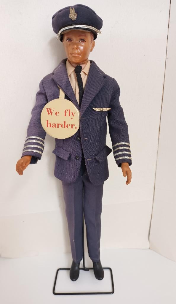 Mattel 1960 Allan KLM Steward met originele Kleding Pet barb, Ophalen of Verzenden, Pop
