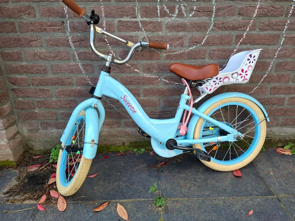 Spirit Sweetie Turquoise Meisjesfiets 16 inch, Ophalen, Gebruikt, Spirit Sweetie, Handrem