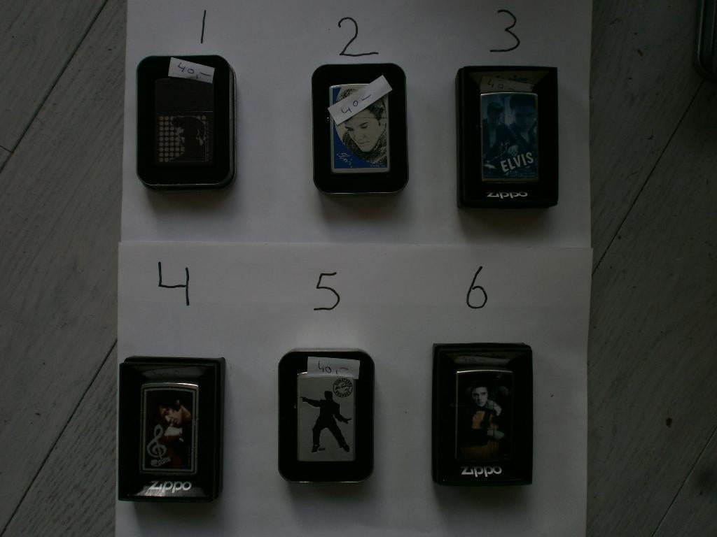 elvis zippo's nieuw 40 ,00 € per stuk, Ophalen of Verzenden, Nieuw, Aansteker