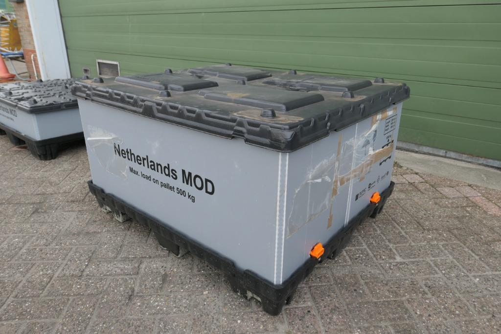 Uni-pak pallet box opvouwbare palletbak kunststof pallet, Ophalen, Gebruikt, 100 cm of meer, 60 cm of meer