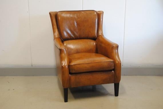 schapenleren fauteuil, Ophalen, Nieuw, 75 tot 100 cm, Leer