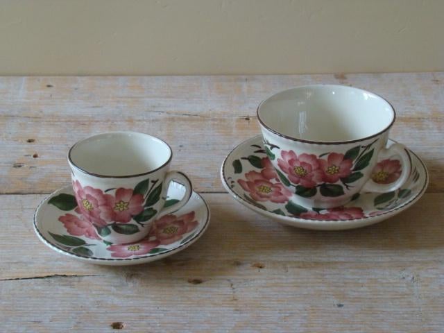 Kop-en-schotels, Engels, Wood & Sons, IRISH ROSE, gaaf, Antiek en Kunst, Antiek | Servies los, Ophalen of Verzenden